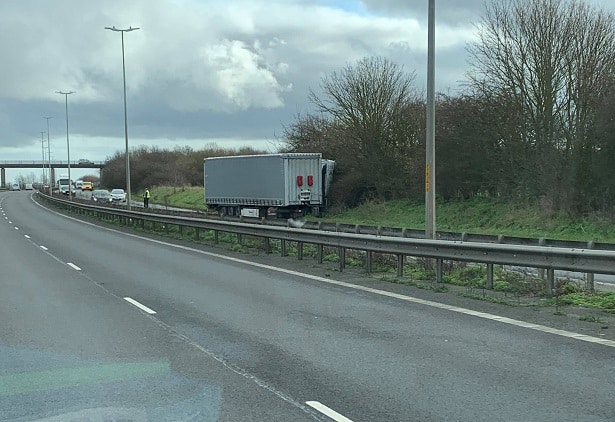 Road closure expected on part of Thanet Way due to lorry blocking