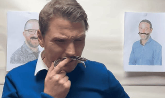 Picture of Mr Russell introducing Movember to the Minster and Monkton communities (1)