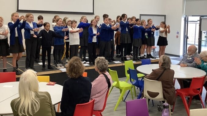 RAPSsingers - Year 6 singers entertain in the main hall (1)