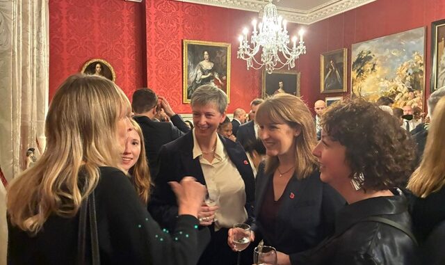Polly and the Chancellor and Katy at No11