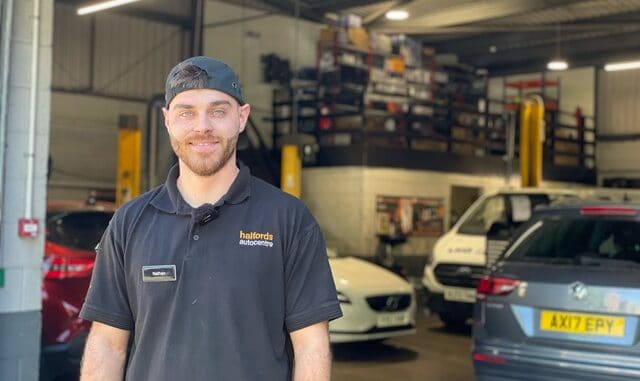 Nathan is currently doing his apprenticeship with Halfords Autocentre